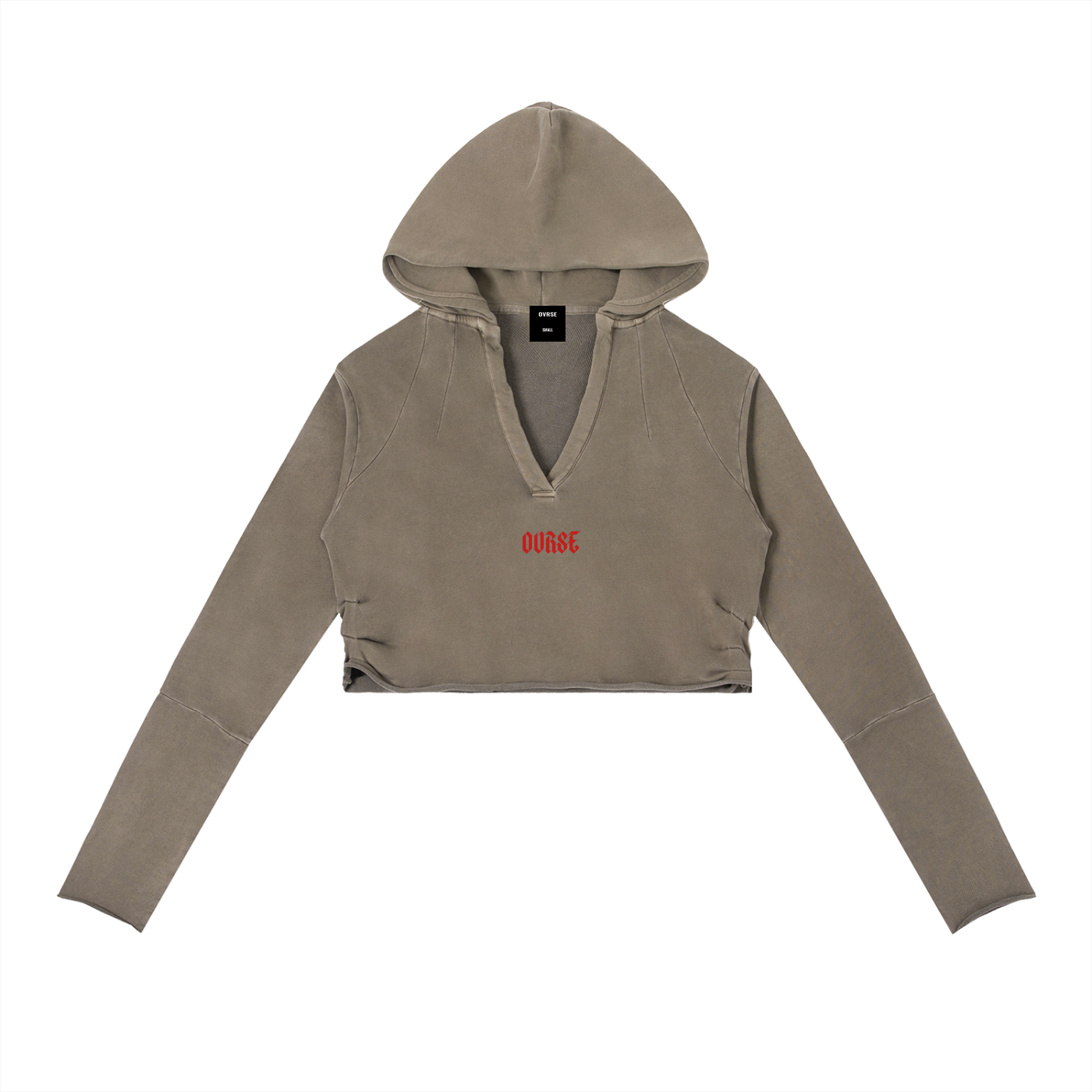 Vintage Washed Raw Edge Hoodie
