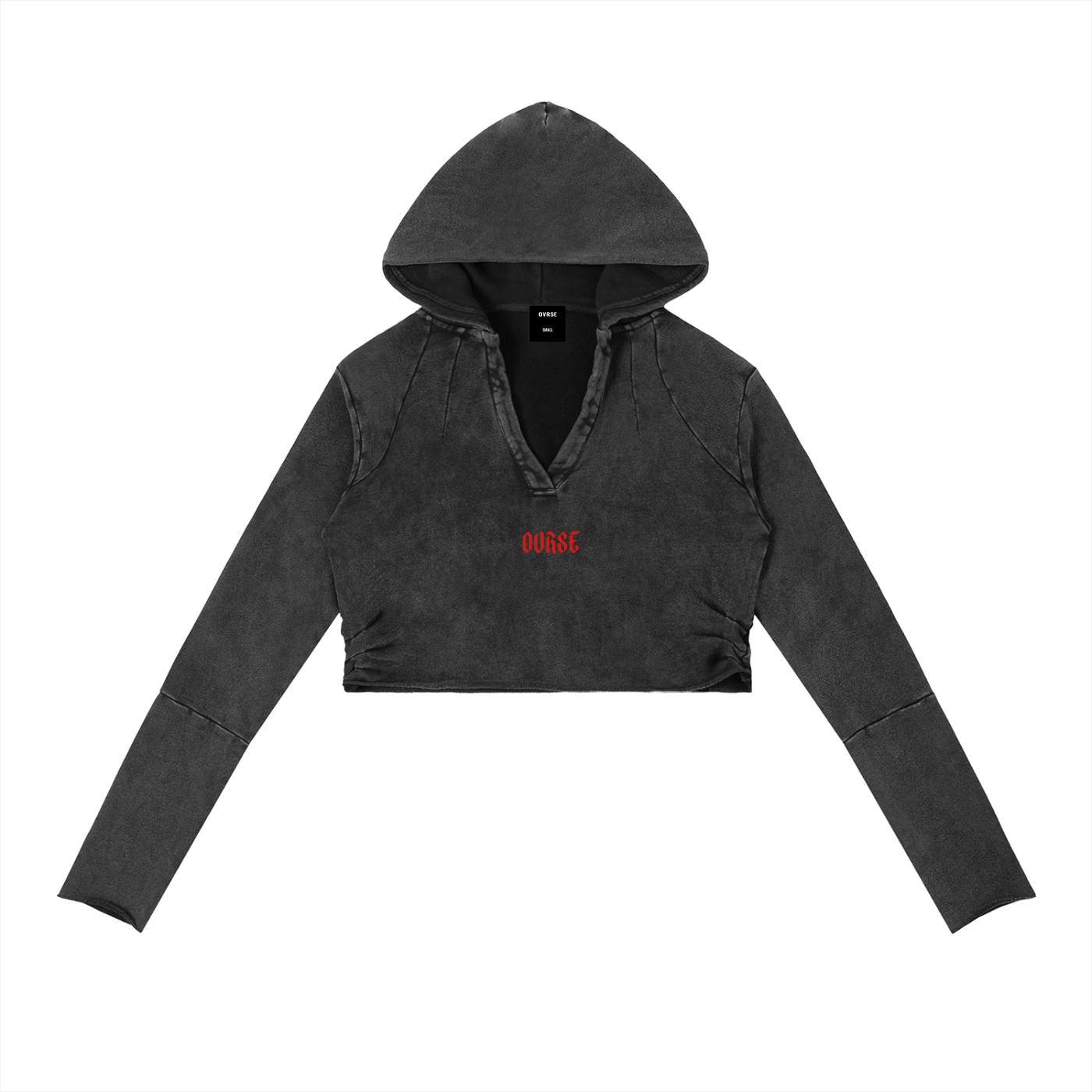 Vintage Washed Raw Edge Hoodie