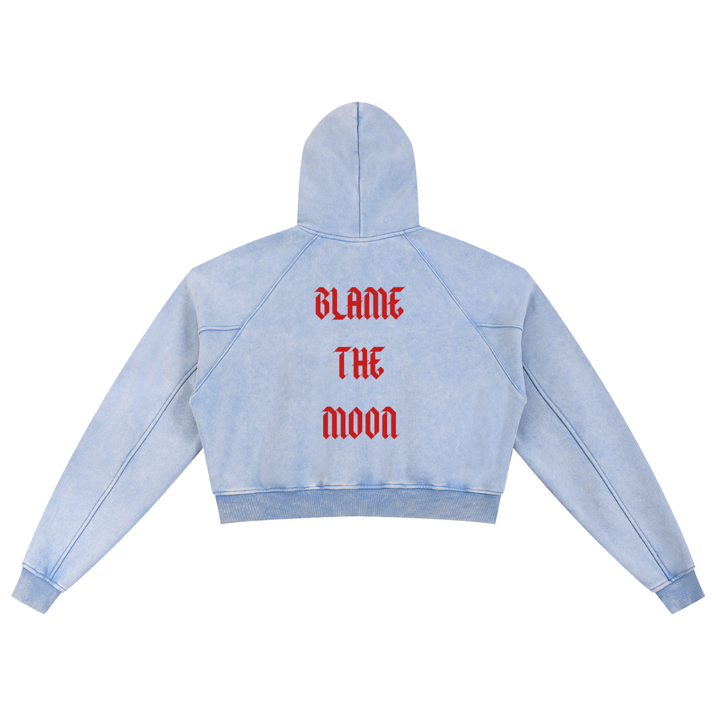 Snow Washed Cropped Hoodie