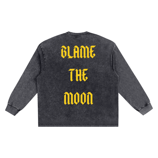 Snow Washed Frayed Edge T-Shirt