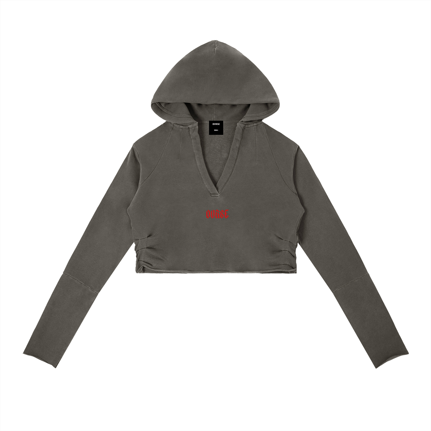 Vintage Washed Raw Edge Hoodie
